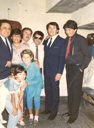 Farías junto a Lucho Barrios.